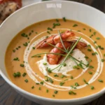 Creamy Lobster Bisque in Bowl